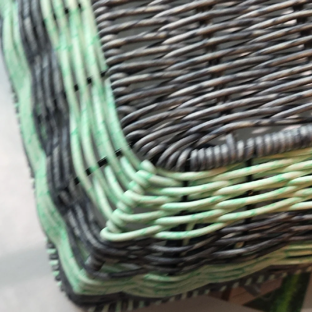 Nautica Green and Gray Accent Basket